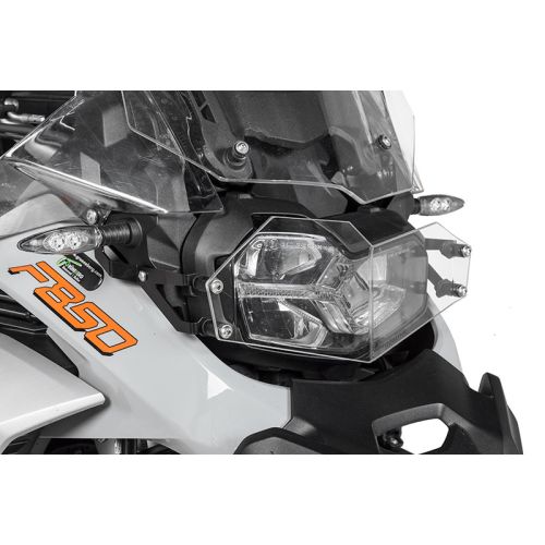 01-082-5091-0 Headlight protector makrolon with quick release fastener for BMW F900GS Adventure/ F850GS Adventure *OFFROAD USE ONLY*