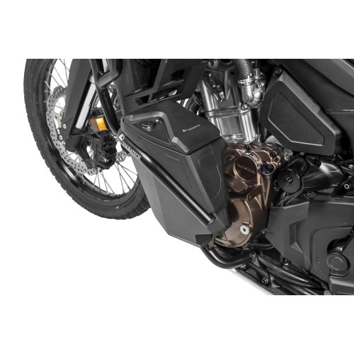 01-403-5168-0 Caja de herramientas con estribo de proteccion del motor NO DCT - completo - inox, negro para Honda CRF1100L Africa Twin / CRF1100L Adventure Sports