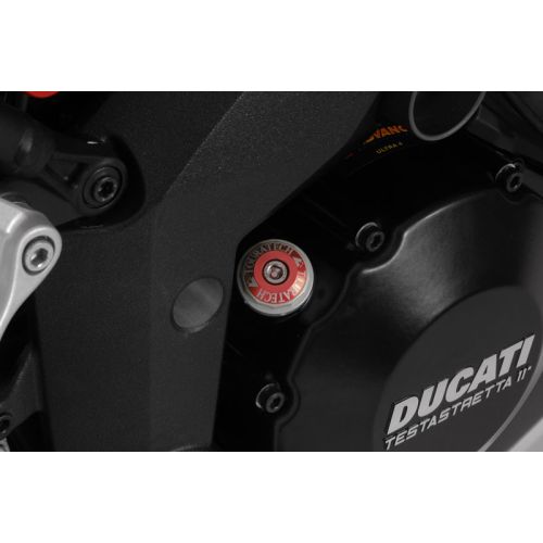 01-620-0019-0 Bouchon de remplissage d'huile alu, est anodise rouge Ducati Multistrada 1200