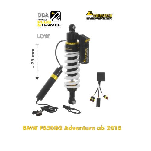 01-082-5876-0 Touratech Suspension Tubo amortiguador reduccion de altura -25mm para BMW F850GS Advenure (2018-2023) DDA / Plug & Travel
