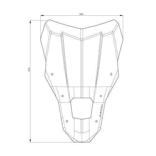 01-403-6250-0 Bulle L transparent pour Honda CRF1100L Africa Twin (2024-), Adventure Sports