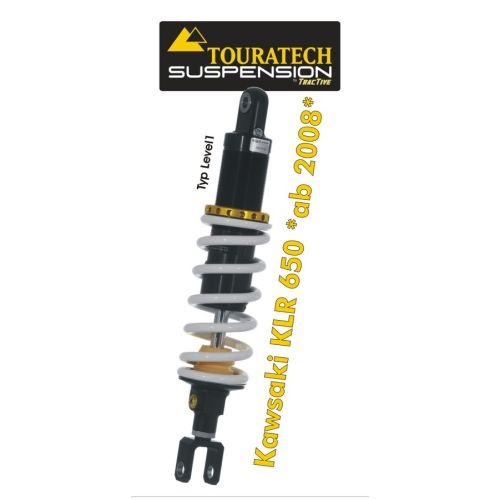 01-409-5860-0 Touratech Suspension shock absorber for Kawasaki KLR650 from 2008 type Level1/Explore