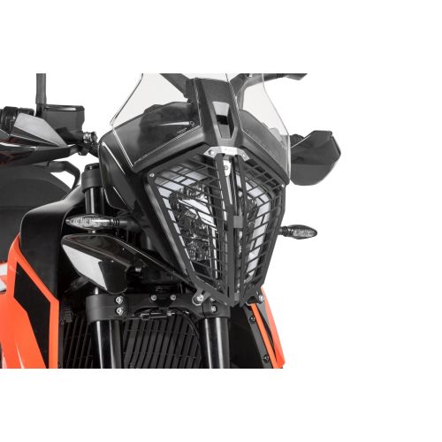 01-372-5095-0 Headlamp guard, aluminium, with quick release fastener for KTM 890 Adventure / 890 Adventure R / 790 Adventure / 790 Adventure R/ 390 Adventure *OFFROAD USE ONLY*