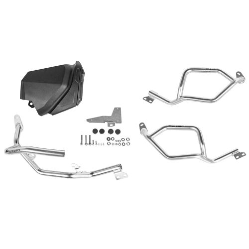 01-632-5165-0 Toolbox with engine crash bar - complete - stainless steel for Yamaha Tenere 700