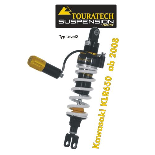 01-409-5880-0 Amortisseur de suspension Touratech pour Kawasaki KLR650 (2008-) type Level2