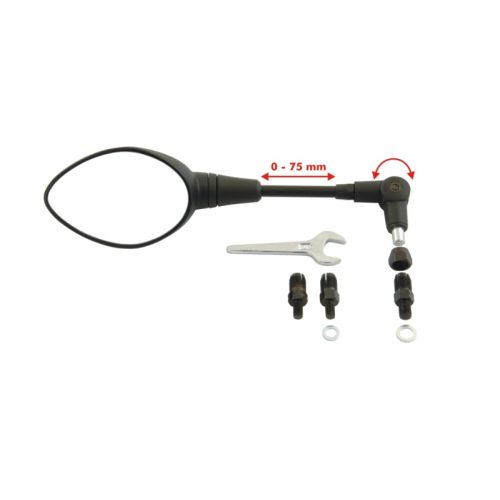 01-040-0760-0 Folding mirror, length adjustable for left or right (M8/M10 x 1,25)