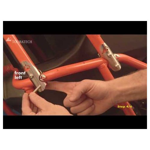 01-371-5161-0 Crash bar extension for KTM 1050 Adventure/ 1090 Adventure/ 1190 Adventure/ 1190 Adventure R for original KTM crash bars, orange
