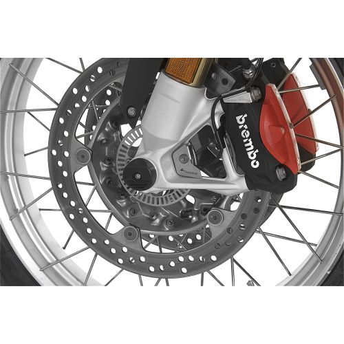 01-045-5507-0 Patin de protection essieu avant (Set) pour BMW R1250GS (-2021)/ R1250GS Adventure (-2021)/ R1200GS (LC) / R1200GS Adventure (LC)/ R1250RT/ R1200RT (LC)