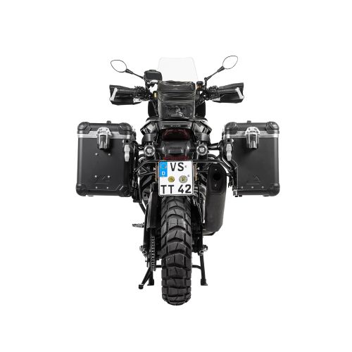 01-440-5456-0 Soporte para Topcase de ZEGA, acero inoxidable negro para Harley-Davidson RA1250 Pan America