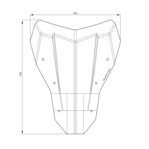 01-403-6242-0 Szyba przednia przyciemniana rozm. M do Hondy CRF 1100L Adventure Sports