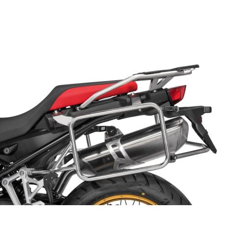 01-082-5555-0 Stelaż kufrow bocznych ze stali nierdzewnej, srebrny do BMW F900GS Adventure, F850GS/ Adventure, F800GS(2024-), F750GS