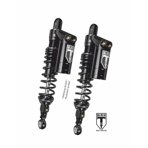 01-661-5814-0 BLACK-T Twin Shock Set Stage3 avec reservoir pour Indian Scout / Scout Sixty 2015-2020