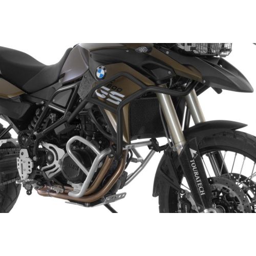 01-048-5160-0 Extension de l'arceau de protection acier inoxydable noir pour BMW F700GS, F800GS a partir de 2013