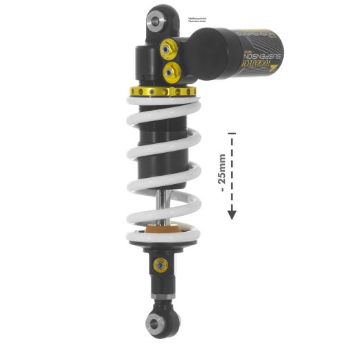 01-372-5905-0 Touratech Suspension Amortiguador encapotado -25mm para CFMOTO 800MT (2025-) Tipo Extreme