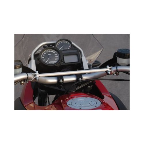 01-040-0603-0 Crossbar 22/25 290 for motorcycles with tubular handle- bars, e.g. BMW 1200GS/Adventure(-2012) / Husqvarna TE 449 ab 2010, Kawasaki Versys 1000, Honda Varadero or TransAlp 2000