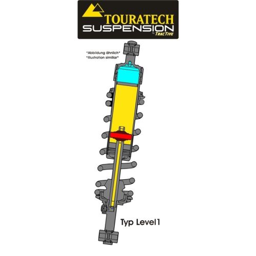 01-390-5862-0 Ressort-amortisseur de suspension Touratech pour Suzuki V-Strom 650/XT 2012-2020 Typ Level1