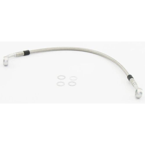 01-040-0338-0 PTFE steel braided brake lines for BMW F650GS / F650GS Dakar front  with ABS *upper line* 3 cm longer than the original