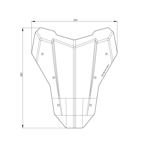 01-403-6232-0 Windscreen S tinted for Honda CRF1100L Africa Twin (2024-), Adventure Sports
