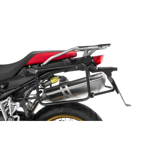 01-082-5560-0 Portamaletas de acero inoxidable, negro para BMW F900GS Adventure, F850GS/ Adventure, F800GS(2024-), F750GS