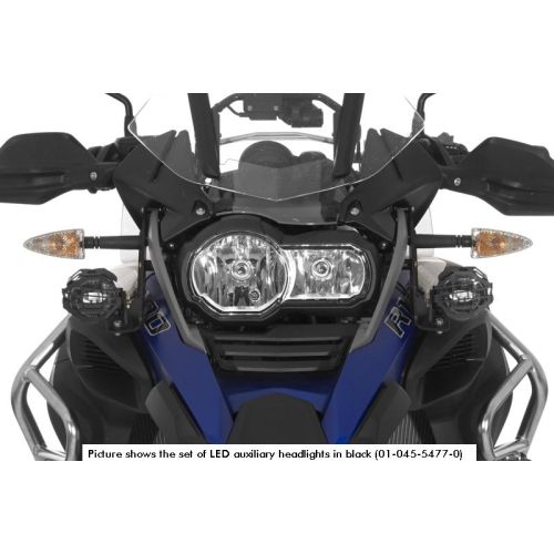 01-045-5479-0 Zestaw pomocniczych reflektorow LED przeciwmgielne prawe/drogowe lewe do BMW R1200GS Adventure od 2014, czarne