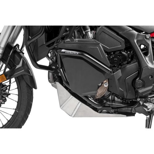 01-403-5159-0 Caja de herramientas con estribo de proteccion del motor - Kit de reequipamiento - izquierdo, inox, negro para Honda CRF1100L Africa Twin/ CRF1100L Adventure Sports