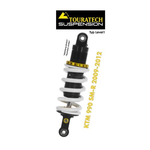 01-058-0045-0 Ressort-amortisseur de suspension Touratech *arriere* pour KTM 990 SM-R (2009-2012) Typ *Level1*