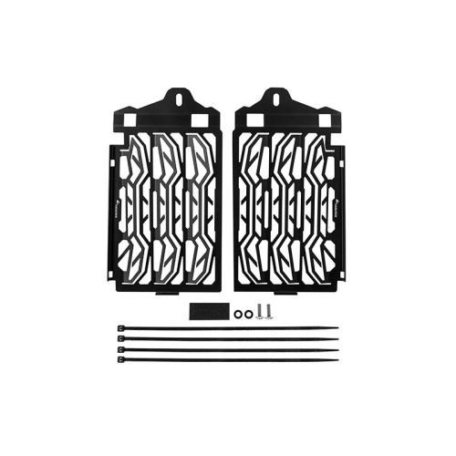 01-037-5015-0 Osłona chłodnicy ze stali nierdzewnej, czarna, BMW R1250GS/ R1250GS Adventure