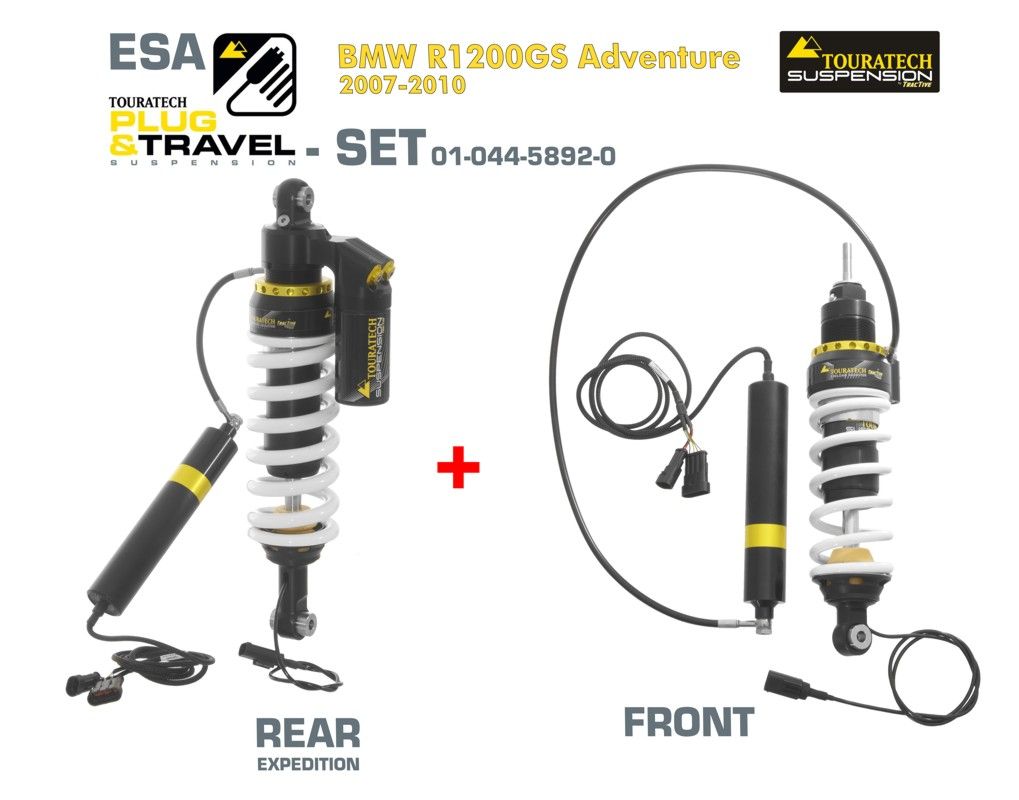Touratech Suspension Plug Travel ESA Expedition SET for BMW