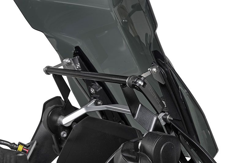 Windscreen stabilizer with GPS mounting bracket for BMW R1250GS