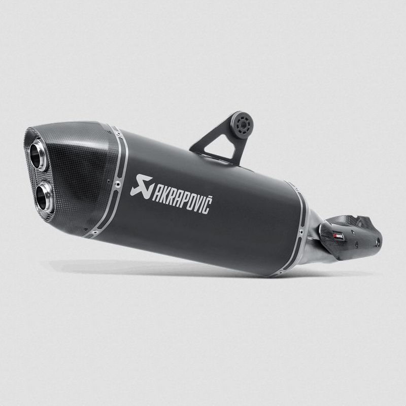 Homologated/Titanium Akrapovic Slip-On Exhaust 10-12 BMW R1200GS 