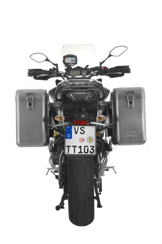 ZEGA Mundo aluminium pannier system for Yamaha MT 09 Tracer 2015