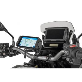 Handlebar mount for Garmin XT *lockable*, black | Touratech: Online shop for motorbike accessories