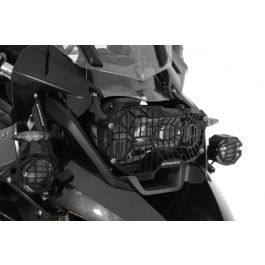 Stainless steel black headlight protector with quick release