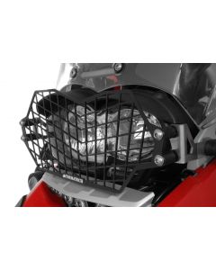 Stainless steel black headlight protector with quick release fastener for BMW R1200GS up to 2012/ R1200GS Adventure up to 2013 *OFFROAD USE ONLY*