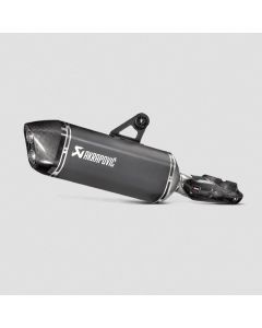 Exhaust Akrapovic slip-on, Titan, black for BMW R1200GS (LC) / R1200GS Adventure (LC) from 2017