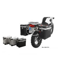 ZEGA Pro aluminium pannier system 31/31 ltr. with stainless steel rack for BMW F650GS / F650GS Dakar / G650GS / G650GS Sertao
