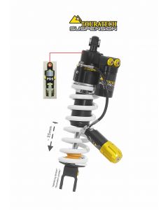 Touratech Suspension lowering shock (-25 mm) for Honda XL 750 Transalp from 2023 Type Extreme