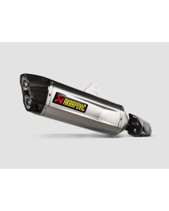 Exhaust Akrapovic slip-on, Titan, black for Yamaha Tenere 700 / World Raid