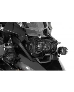 Stainless steel black headlight protector with quick release fastener for LED headlight, for BMW R1250GS/ R1250GS Adventure/ R1200GS from 2013/ R1200GS Adventure from 2014 *OFFROAD USE ONLY*