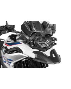 01-082-5095-0 Stainless steel black headlight protector with quick release fastener for BMW F850GS/ F800GS (2024-)/ F750GS *OFFROAD USE ONLY*