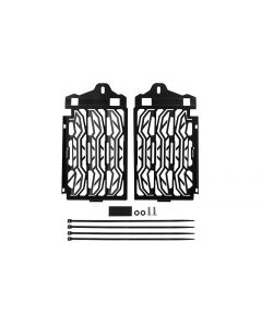 01-037-5015-0 Stainless steel radiator protector, black, BMW R1250GS/ R1250GS Adventure