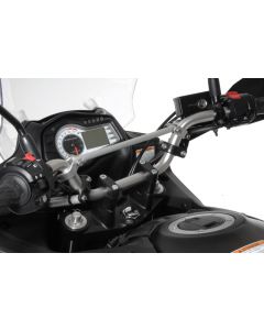 01-390-5255-0 Handlebar extension, 30 mm, Type 3, black, for Suzuki DL 650/V-Strom 650/DL1000, KTM LC4