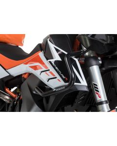 01-372-5161-0 Stainless steel fairing crash bar, black for KTM 890 Adventure (-2022)/ 890 Adventure R (-2022)/ 790 Adventure/790 Adventure R (-2022)