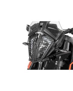 01-372-5095-0 Headlamp guard, with quick release fastener for KTM 890 Adventure (-2022)/ 890 Adventure R (-2022)/ 790 Adventure / 790 Adventure R/ 390 Adventure *OFFROAD USE ONLY*