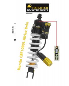 01-402-5878-0 Touratech Suspension lowering shock (-25 mm) for Honda CRF1000L Africa Twin 2015-2017 Type Extreme