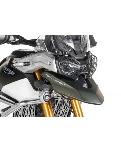 01-421-5095-0 Headlamp guard black with quick release fastener for Triumph Tiger 900 *OFFROAD USE ONLY*