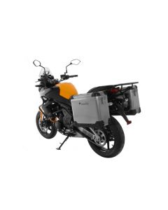 01-408-5750-0 ZEGA Pro aluminium pannier system 31/31 liter with steel rack black for Kawasaki Versys 650 (2010-2014)