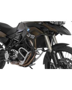 01-048-5160-0 Stainless steel crash bar extension black for BMW F700GS, F800GS 2013 onwards