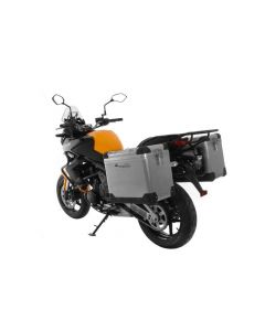 01-408-5770-0 ZEGA Pro aluminium pannier system 45/45 liter with steel rack black for Kawasaki Versys 650 (2010-2014)