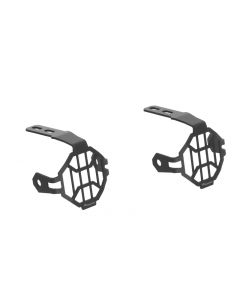 01-045-5468-0 Headlight protector for original BMW LED fog headlight, anodised aluminium, black (-2017) *OFFROAD USE ONLY*